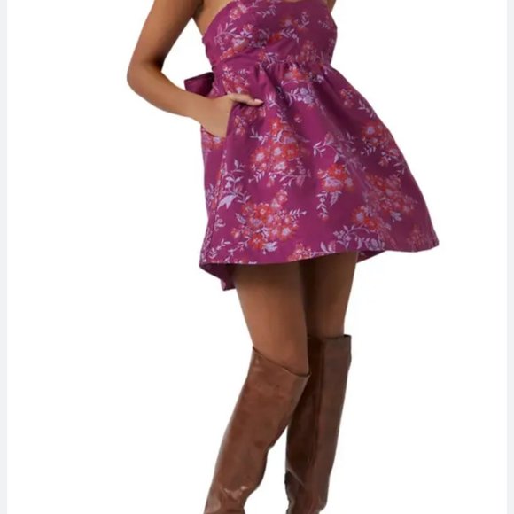 055 Free People Matilda Mini Dress Size Medium - Picture 3 of 9